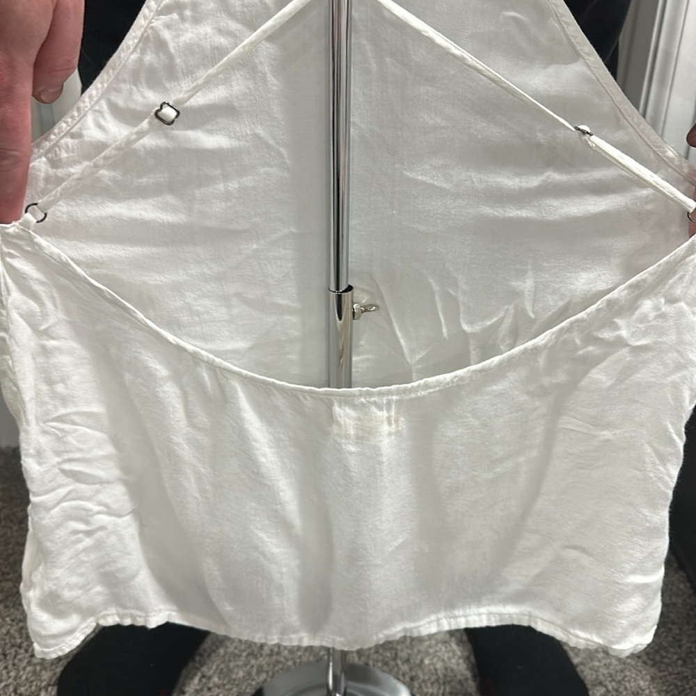 Silence + Noise White Cross back Strap Top Size Small - Picture 4 of 6